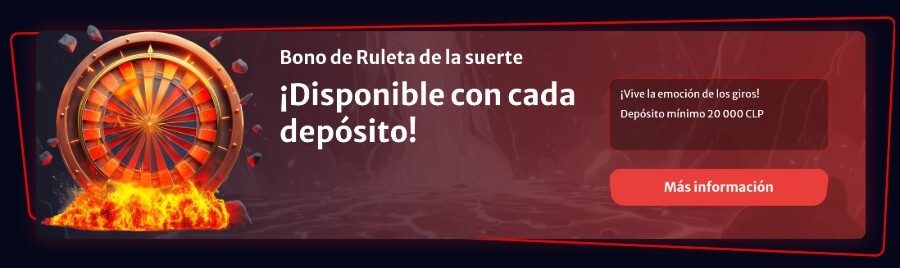 Bono de ruleta de la suerte en Hell Spin