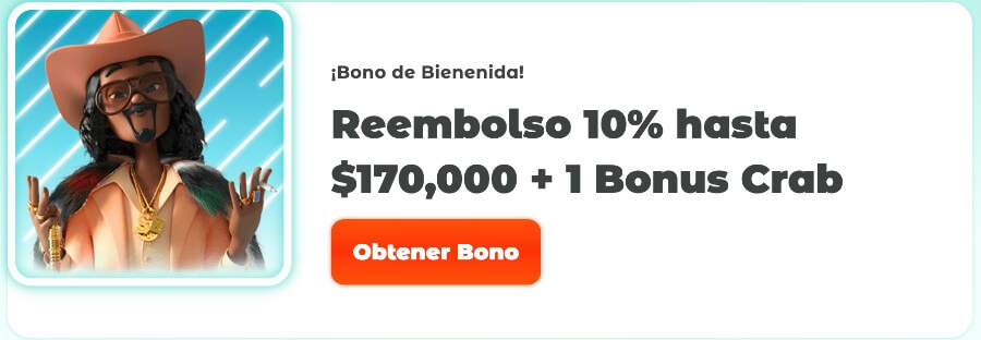 Bono de bienvenida reembolso 10% Neon54