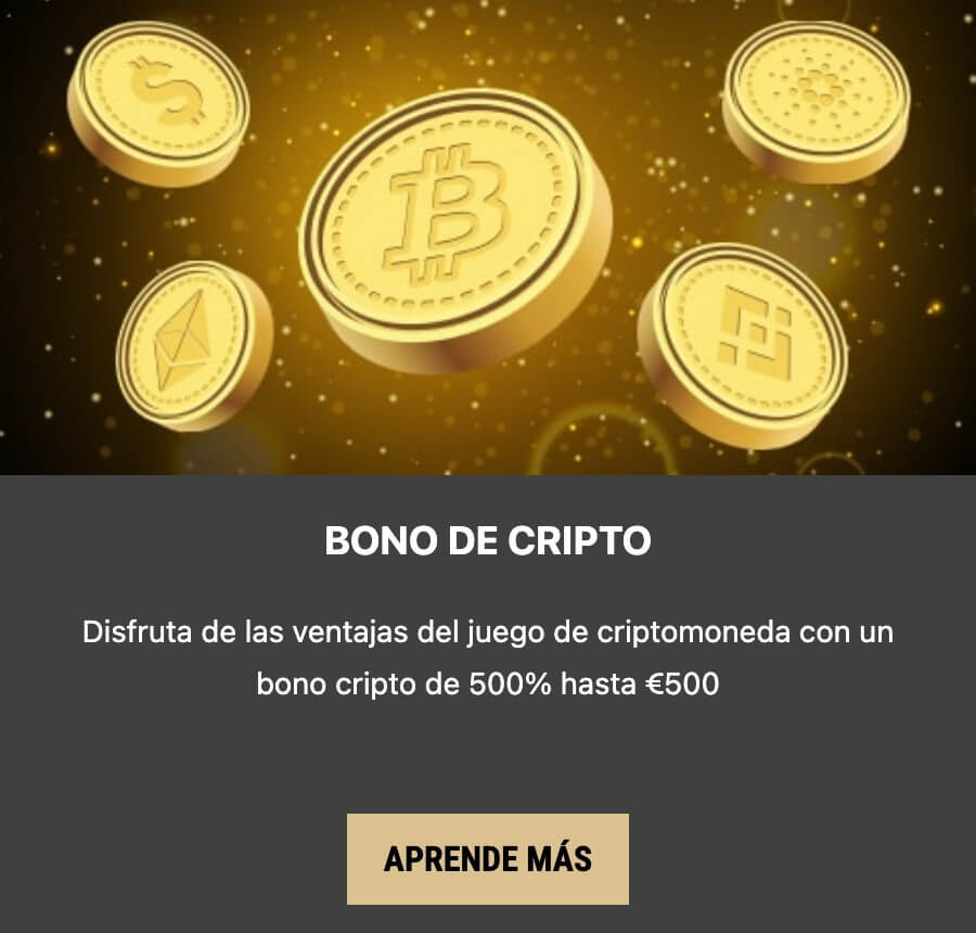 Bono cripto de Harrys Casino