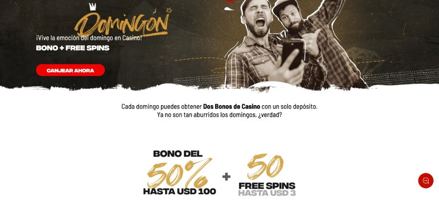 Bono de los domingos Bodog