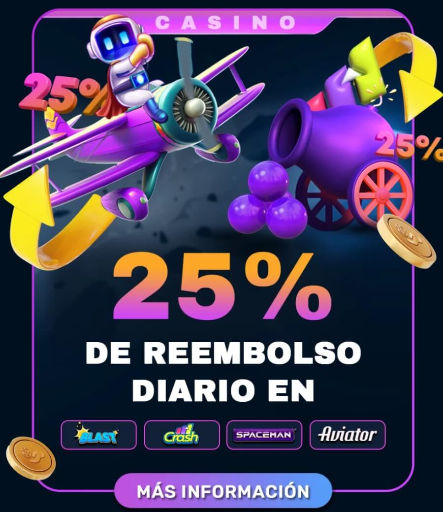 25% de cashback en BetifyMe