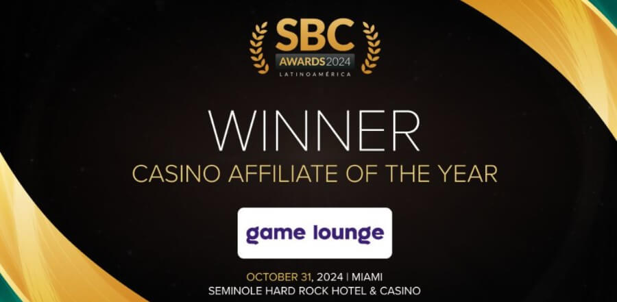 Game Lounge gana Afiliado de Casino del Año 2024 en Latinoamérica