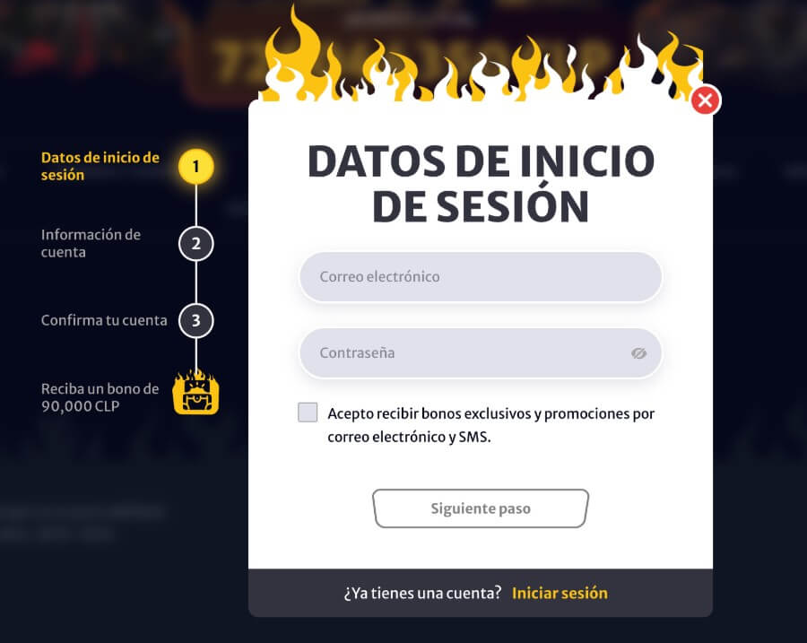 Cómo registrarse en Hell Spin casino