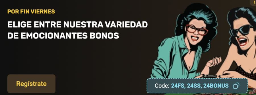 Bono Por Fin Viernes en 24Casino Chile