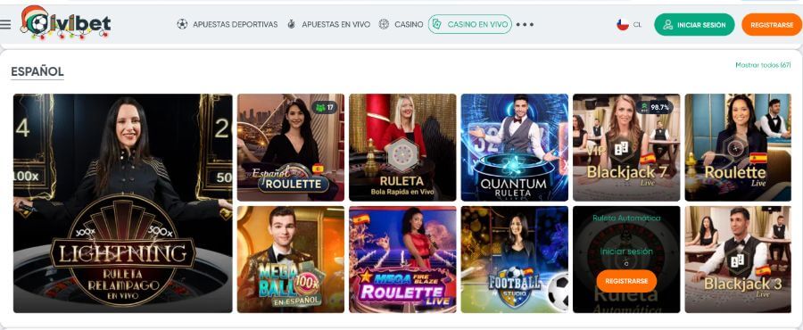 Casino en vivo IviBet Chile